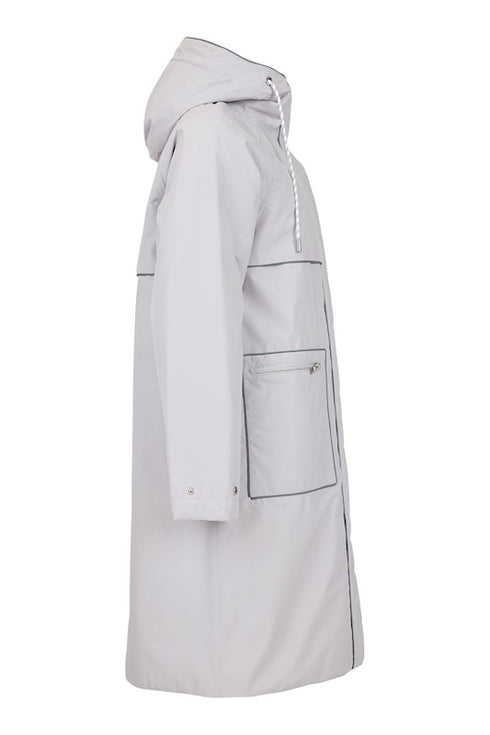 Normann Knee-Length Hooded Rain Coat 4364-4559-0